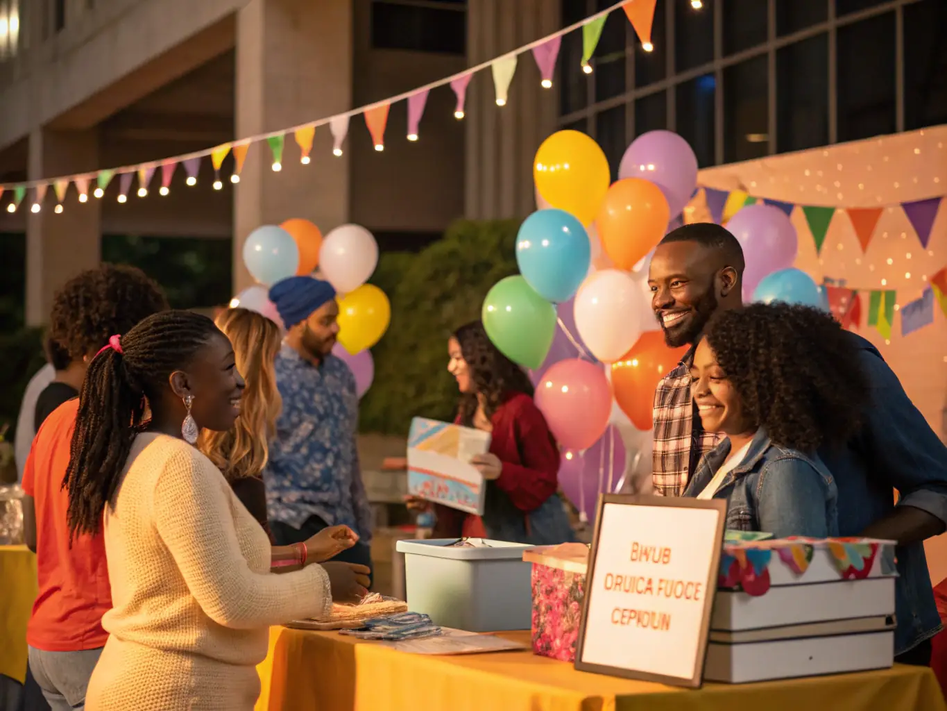 A photograph showing community members participating in a fundraising event held at the Chapel Saint Jean, highlighting the community's support for the preservation efforts.